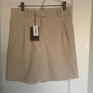 Chic Beige Women's Mini Shorts